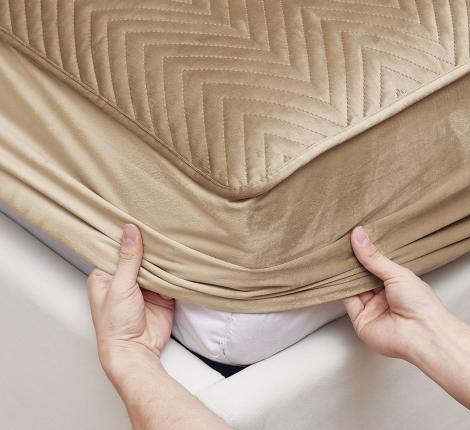 Покрывало с резинкой Valtery PVR-1, 180х200х30 (50х70-2 шт.)