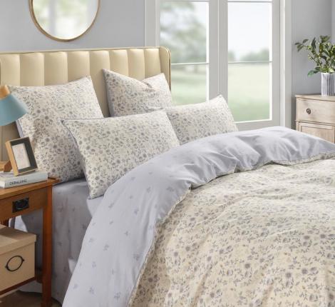 Постельное белье "Sofi de Marko" Дорофея (лиловый) Сатин, Евро