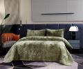 Покрывало "Sofi de Marko" Деварта (олива) Бархат, 240x260