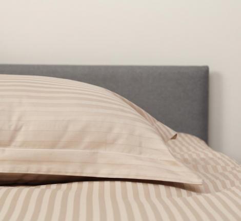 Постельное белье с одеялом "Sofi de Marko" Федерико (карамель) Страйп Сатин, Евро