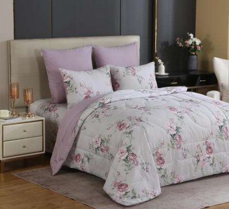 Постельное бельё с одеялом "Kazanov.A." Мери (роза антика) Сатин, Евро