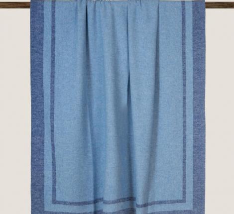 Плед хлопковый Frati "COUNTRY" DENIM (синий), 130х170