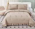 Постельное бельё с одеялом EFOR SATEN модель 2 (капучино), Евро