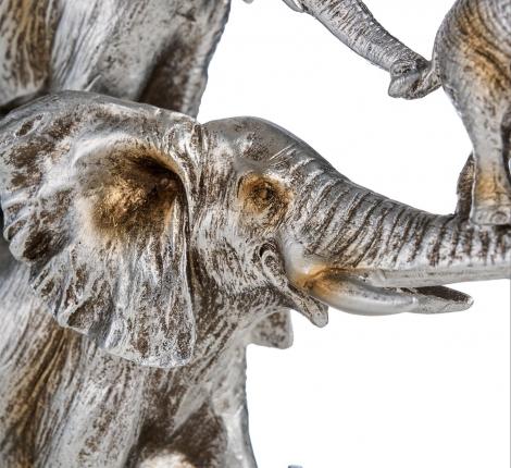 Фигурка декоративная "СЕМЬЯ СЛОНОВ", 22,8*7,2*21,3 см