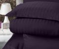 Постельное бельё "DO&CO" Сатин DELUX STRIPE, Евро (фиолетовый)