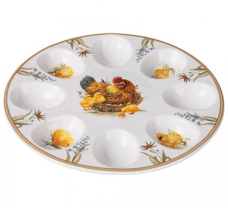 Блюдо для 10 яиц "SUNDAY", диаметр 22 см
