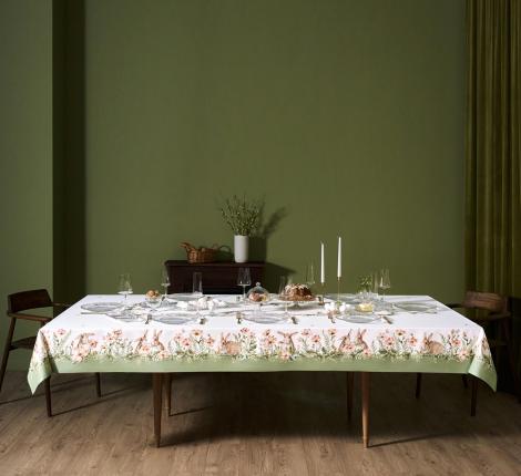 Скатерть с пропиткой LEFARD "SENSE" 175х400 см, зелёный