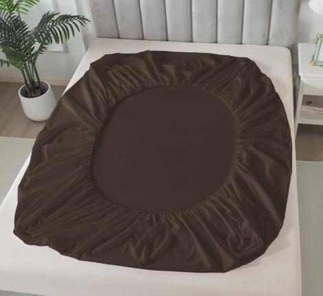 Простыня на резинке Tango SOHO (тёмно-коричневый), 160x200