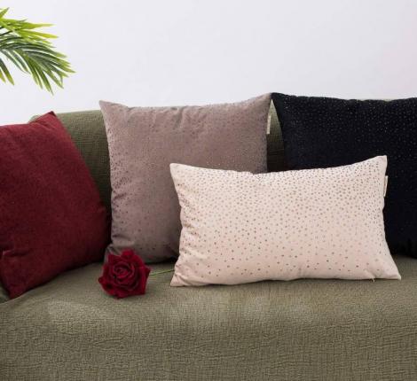 Наволочка декоративная "Sofi de Marko" Кристалл (шоколад) Велюр, 30х50 (1шт.)