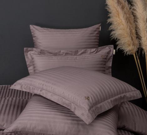 Постельное белье "Kazanov.A." Stripe Royal (капучино) Страйп Сатин, Евро