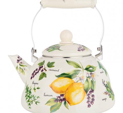 Чайник эмалированный "СЕКРЕТНЫЕ ИНГРЕДИЕНТЫ", 3,0 л