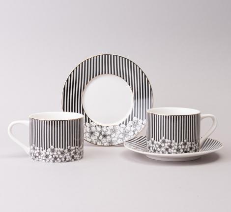 Чайный набор "TOP STYLE" 165-614 на 2 персоны, 4 предмета (250 мл)