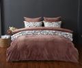 Постельное белье с одеялом "Kazanov.A." Маки (марсала бежевый) Велюр/Egypt Cotton, Евро