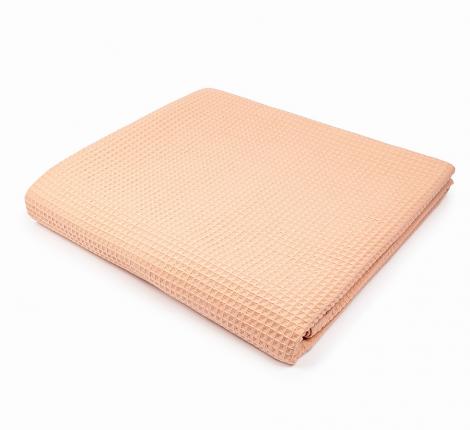 Покрывало вафельное Valtery 160х230, коралловое