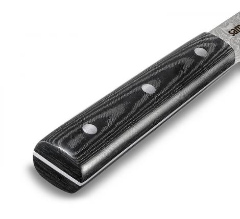 Нож кухонный "Samura Damascus 67" SD67-0045M/Y для нарезки 195 мм, Микарта