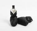Сапожки-носочки пуховые "Comfort Socks Travel Grass" Black, 40-45 р.
