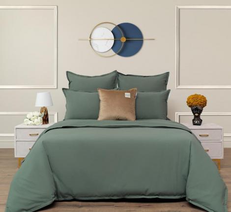 Постельное белье "Sofi de Marko" Саммер (зеленый) Варёный хлопок, Семейный