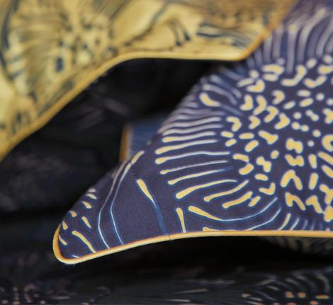 Постельное бельё "Blanc des Vosges" ELIXIR INDIGO Сатин ДеЛюкс, Евро