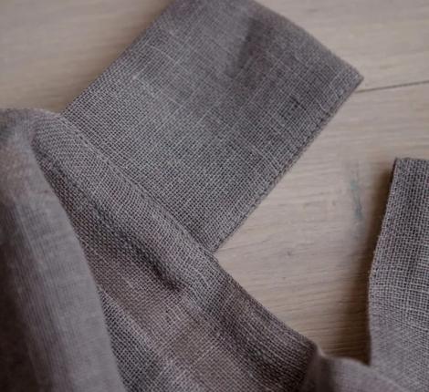 Штора со складками на петлях "МИСТРАЛЬ" 140х295 см, серая пейна