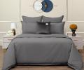 Постельное бельё "Sofi de Marko" Саммер (темно-серый) Варёный хлопок, 1,5 спальный