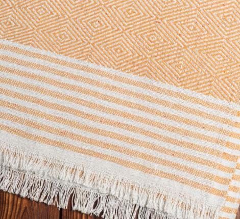 Плед "OLIVIA" горчичный, 170Х210