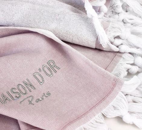 Полотенце для сауны Maison D'or &quot;BABETTE&quot; 100х200, пыльная роза