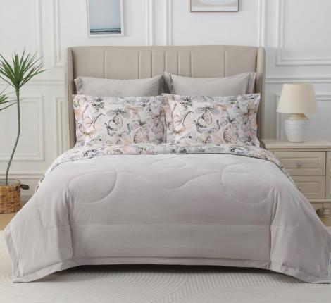 Постельное белье с одеялом "Sofi de Marko" Ренато №28 Велюр/Сатин, 1,5 спальный