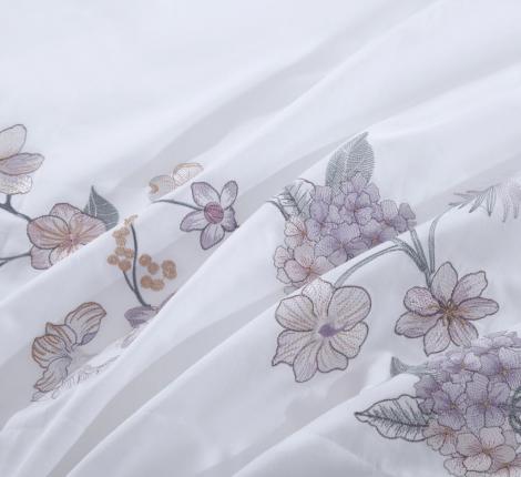 Постельное белье "Asabella" 2230-6 Сатин ДеЛюкс, Евро