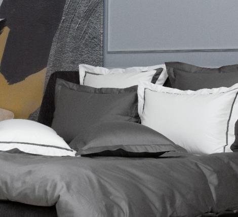 Наволочка с широкой отделкой "ALPINE GRAPHITE ALLURE GRASS" Мако-Сатин, 50х70 (2шт)