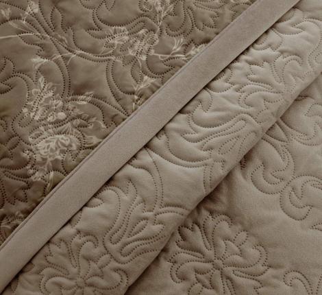 Покрывало "Sofi de Marko" Афина (шоколад) Велюр, 220х240