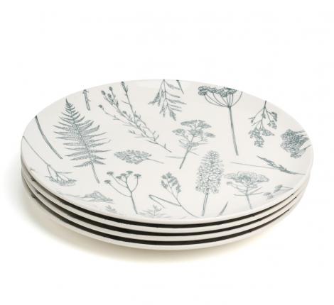 Набор обеденных тарелок 4 штуки "GRASSES"" 191-342-1, диаметр 27 см