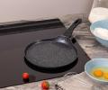 Сковорода блинная AGNESS "BLACK MARBLE", диаметр 24 см
