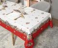 Скатерть с пропиткой SANTALINO "МОРОЗКО.СНЕГИРИ" 160х220 см, красный