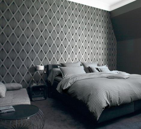 Наволочка "Blanc des Vosges" PALACE ARDOISE (темно-серый) сатин жаккард, 50х70