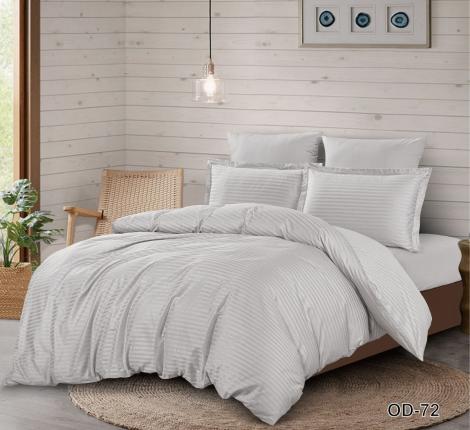 Постельное белье "Valtery" OD-73 Страйп Сатин, 1,5 спальный