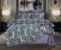 Постельное белье с одеялом "Kazanov.A." Колибри (аметист/графит) Велюр/Egypt Cotton, 1,5 спальный