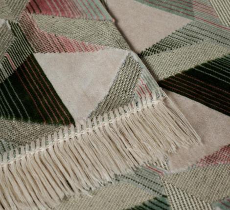 Покрывало шпигель большой "Karteks" на диван 160х220 АБСТРАКЦИЯ, перламутровый  