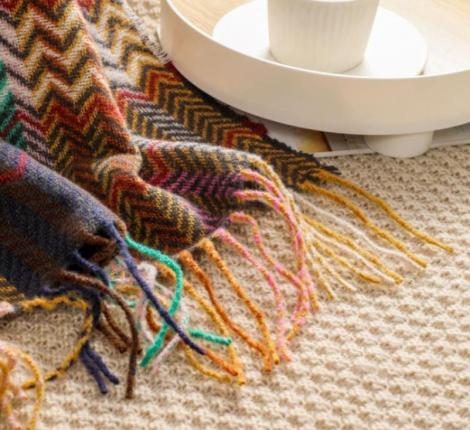 Плед вязаный PA-19, 130х170