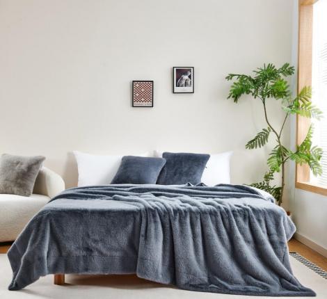 Плед "Sofi de Marko" Филиция (серо-голубой) Искусственный мех, 160х220