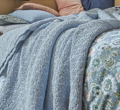 Покрывало пике "Blanc des Vosges" EVEREST CELESTE, 180х260