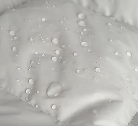 Дорожный плед пуховый "TRAVEL PLAID GRASS GREY", 140х200