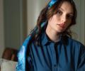 Платок шёлковый "REVE" BLEU, 105х105
