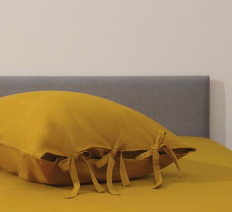 Постельное белье "Sofi de Marko" Аредель (горчичный) Лён, Евро