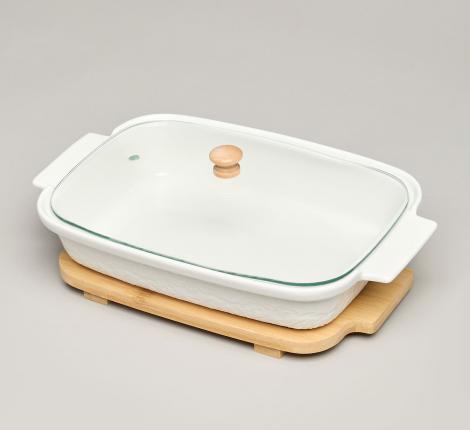 Блюдо для выпекания и сервировки "MUSE" с крышкой, 900 мл