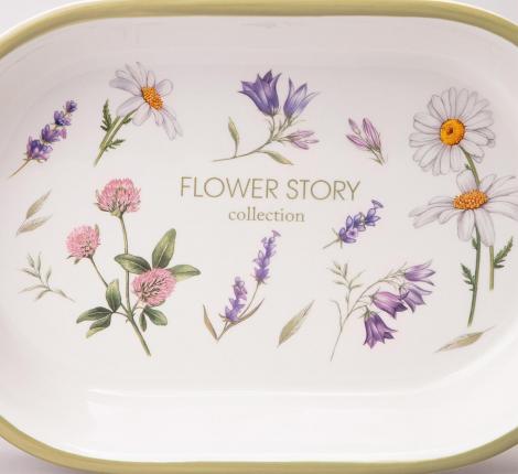 Блюдо-шубница "FLOWER STORY", 28*17,5*4,5 см