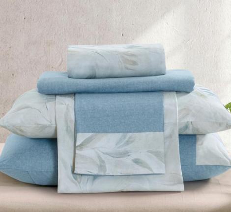 Постельное бельё "KARTEKS" жаккардовый сатин АКВАРЕЛЬ CVP 09, Евро