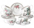 Чайный набор "FRUIT GARDEN" на 6 персон, 12 предметов (260 мл)
