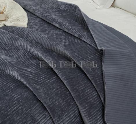 Покрывало велюровое "ROMANCE" JOY JH-01 Dark Grey, 220х240
