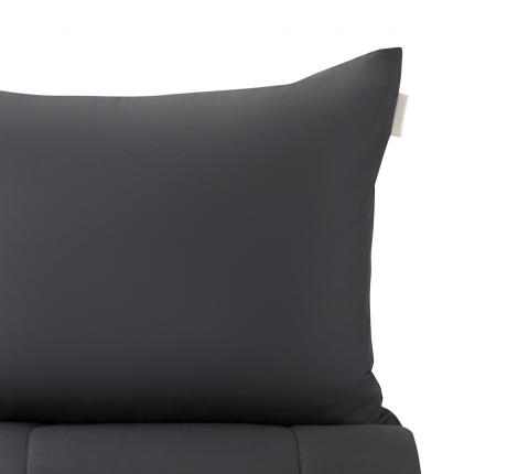 Постельное белье с одеялом "Sofi de Marko" Эльмира (антрацит) Сатин, Евро