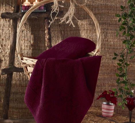 Полотенце махровое "Sofi de Marko" GARLET (бордовое), 50х90